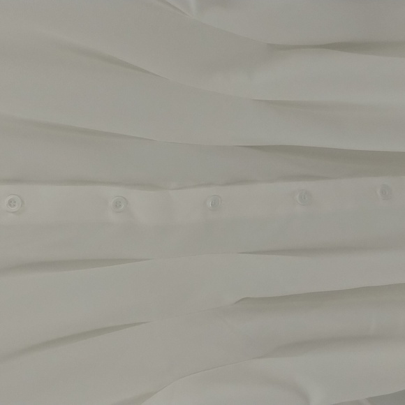 Shein button down blouse white  large long sleeve darted for fit button down - Picture 5 of 8